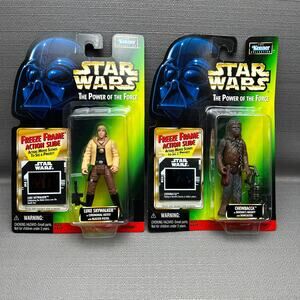 Kenner 1997/1998 Star Wars The Power o/t Force Luke Skywalker & Chewbacca
